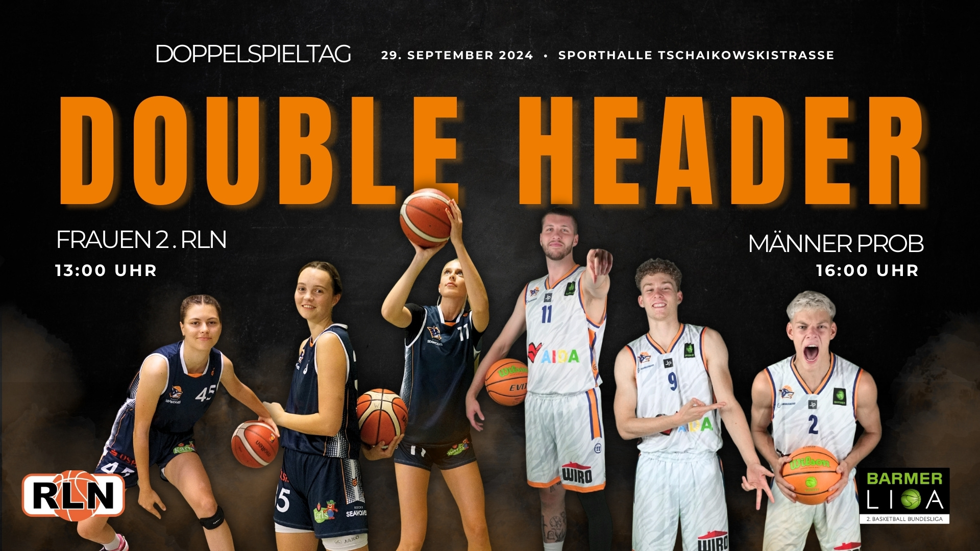 Heimspielauftakt der Frauen und in der ProB: Doubleheader am 29. September Heimspielauftakt der Frauen und in der ProB: Doubleheader am 29. September