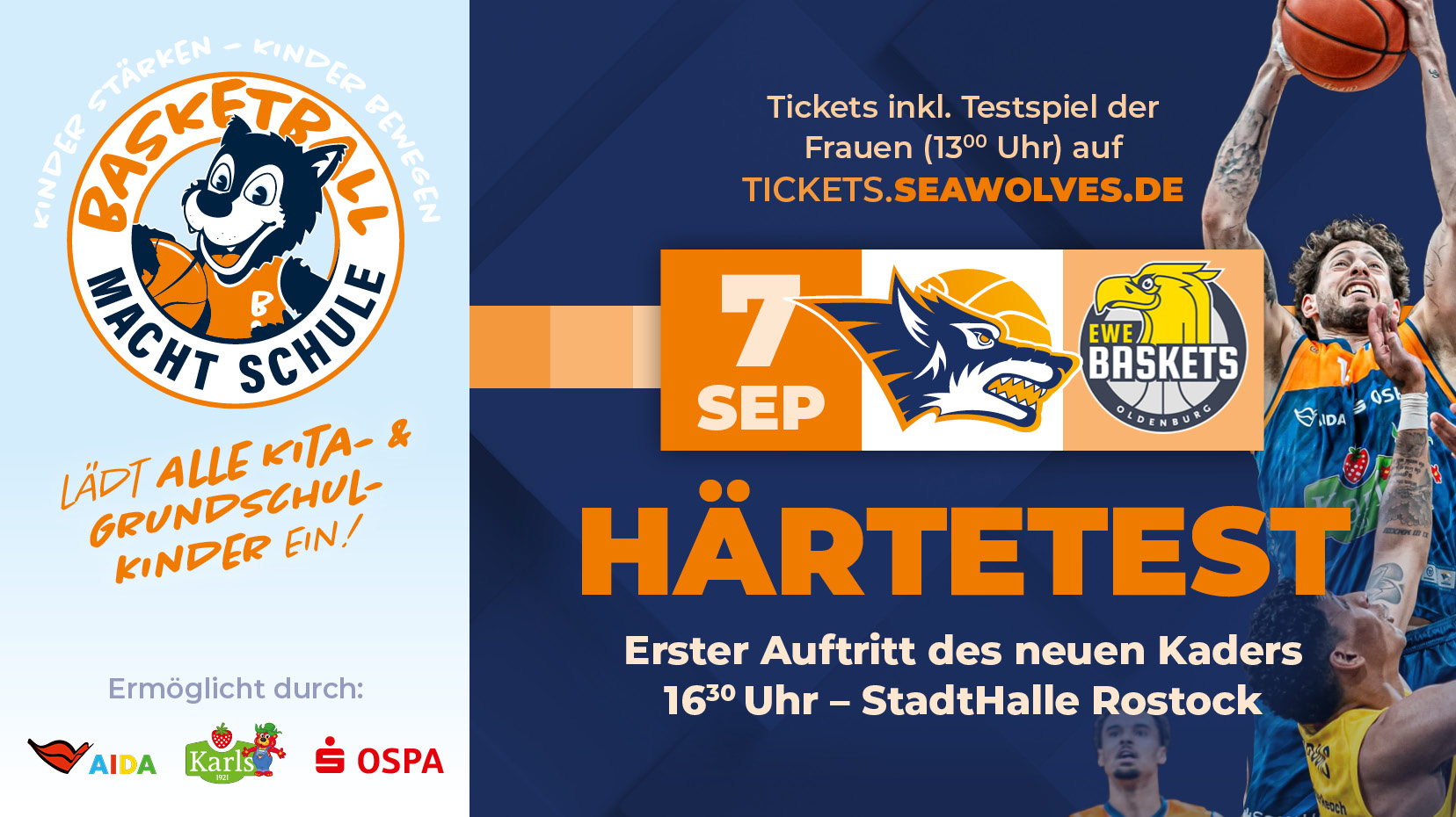 Basketball macht Schule geht ins Land – Aktionsspieltag am 7. September