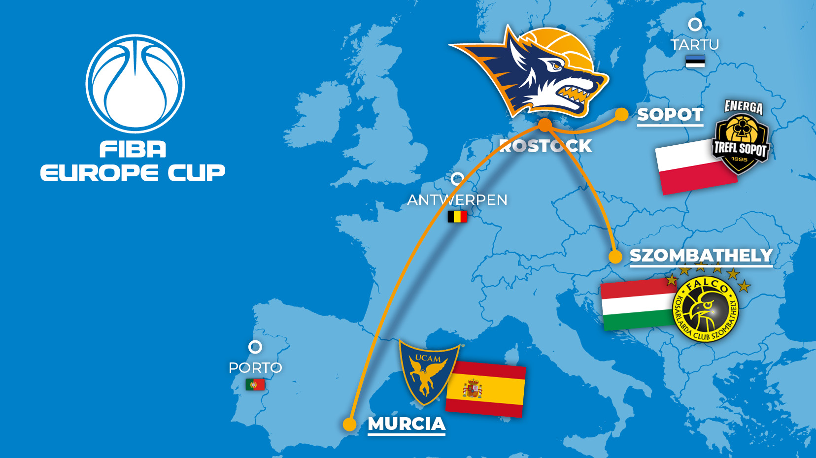 FIBA Europe Cup: Die Gegner der 2. Gruppenphase FIBA Europe Cup: Die Gegner der 2. Gruppenphase