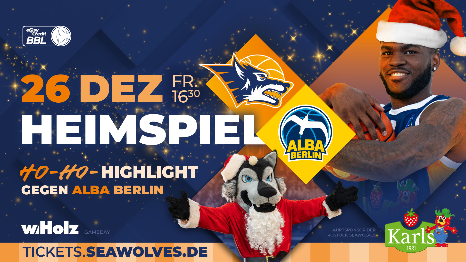 w.Holz Weihnachtsspieltag gegen ALBA Berlin w.Holz Weihnachtsspieltag gegen ALBA Berlin